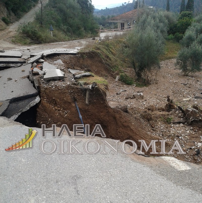 «Έφυγε» ο δρόμος της ΕΟ Πύργου - Τρίπολης - Φωτογραφία 3