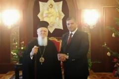 Την ευλογία του Οικουμενικού Πατριάρχη κκ Βαρθολομαίου έλαβε ο Δήμαρχος Αμαρουσίου Γ.Πατούλης
