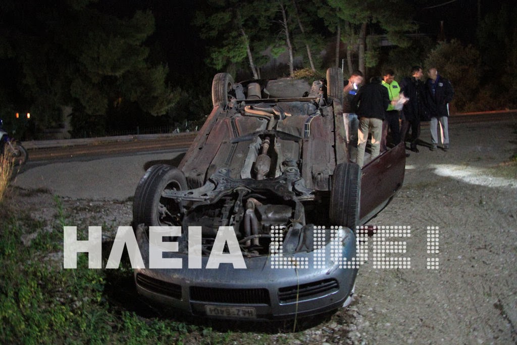 Κρέστενα: Οδηγός έφερε τούμπα το αυτοκίνητο αλλά είχε άγιο - Φωτογραφία 1