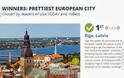 Ρίγα: Η ομορφότερη πόλη της Ευρώπης για τους αναγνώστες της USA Today;