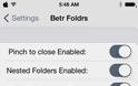 BetrFoldr: Cydia tweak new free....επιπλέον δυνατότητες για τους φακέλους