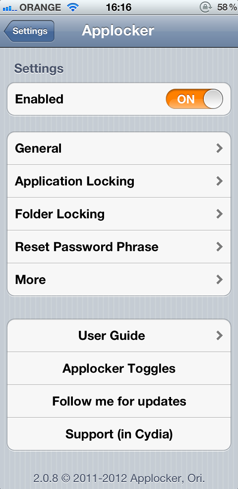 Applocker: Cydia tweak update v_2.2.3 free...κλειδώστε τα όλα - Φωτογραφία 4