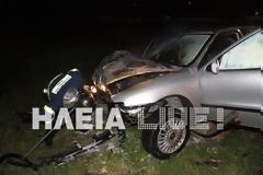 Χάβαρι Αμαλιάδας: Τέσσερις τραυματίες σε εκτροπή αυτοκινήτου