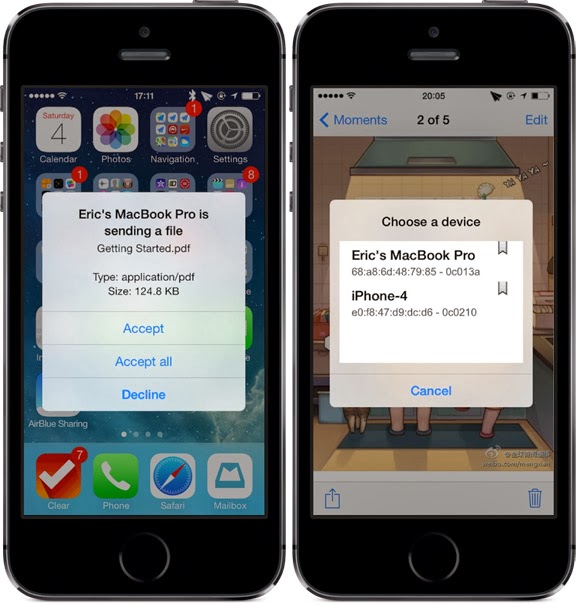 Airblue Sharing Για iOS 7 είναι πλέον διαθέσιμο  v1.3.5($4.99) - Φωτογραφία 3