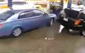Κάμερα ασφαλείας κατέγραψε απίστευτο ατύχημα σε βενζινάδικο [video]
