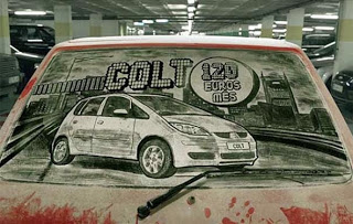 Εκπληκτική τέχνη σε σκονισμένα αυτοκίνητα - Φωτογραφία 16