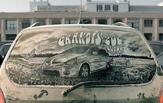Εκπληκτική τέχνη σε σκονισμένα αυτοκίνητα - Φωτογραφία 18