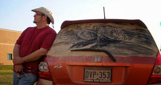Εκπληκτική τέχνη σε σκονισμένα αυτοκίνητα - Φωτογραφία 37