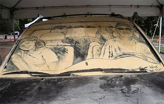 Εκπληκτική τέχνη σε σκονισμένα αυτοκίνητα - Φωτογραφία 4