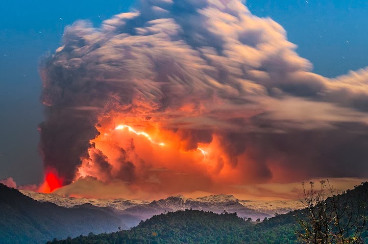 Συγκλονιστική έκρηξη ηφαιστείου στη Χιλή! [photos] - Φωτογραφία 1