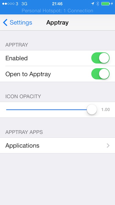 Apptray: Cydia tweak new 1.0-20 ($1.49) - Φωτογραφία 2