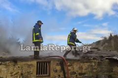 Φθιώτιδα: Πυρκαγιά σε καφενείο στο Λυχνό Υπάτης