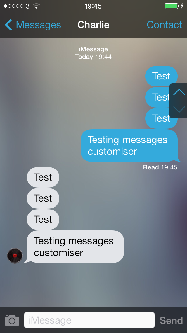 Messages Customiser: Cydia tweak free - Φωτογραφία 1