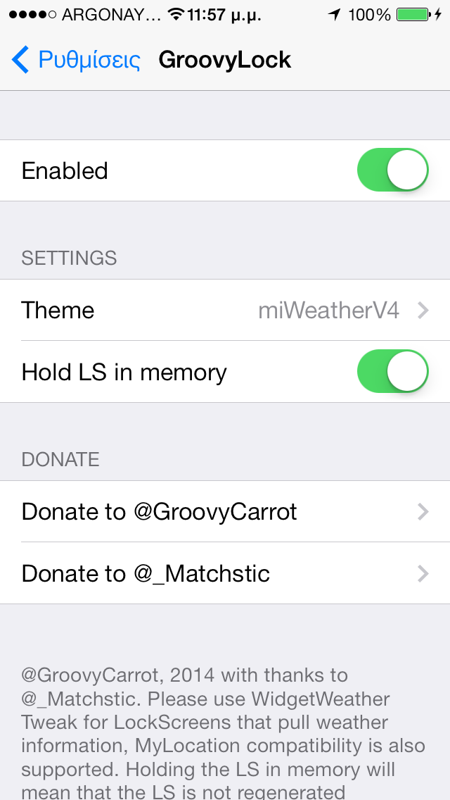 Ένα θέμα για την οθόνη κλειδώματος με το καιρό - Φωτογραφία 2