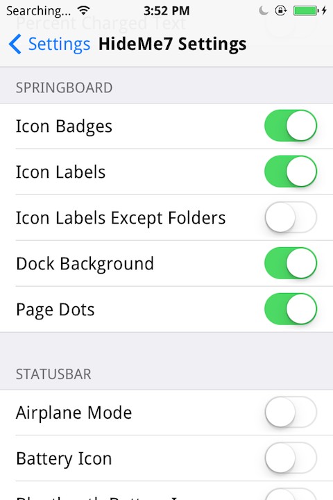 HideMe7: Cydia tweak new ($0.99) ...κρύψτε οτιδήποτε σας ενοχλεί - Φωτογραφία 3