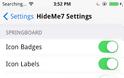 HideMe7: Cydia tweak new ($0.99) ...κρύψτε οτιδήποτε σας ενοχλεί - Φωτογραφία 3