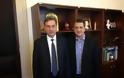 Συνάντηση του περιφερειάρχη κ Μακεδονίας Απ. Τζιτζικωστα με τον πρόεδρο του ΟΣΕ Π. Θεοφανόπουλο