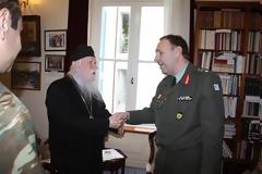 Ο Δ/ντης Τεχνικού του ΓΕΣ στον Μητροπολίτη Ηλείας