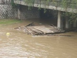 Ξεχείλισε το ποτάμι στα Τρίκαλα… και παρέσυρε ακόμη και αγελάδα - Φωτογραφία 1