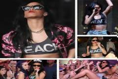 Η Rihanna κόβει άσπρη σκόνη πάνω στο κεφάλι ενός άνδρα! ( Photo )