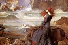 Η Τρικυμία του Σαίξπηρ στο έργο του J. W. Waterhause, Miranda