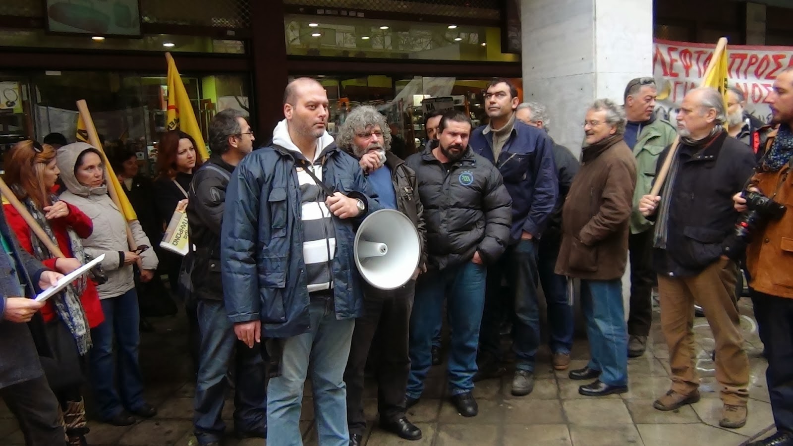 Φωτογραφίες από την διαμαρτυρία των εργαζομένων του ΜΕΤΡΟ ενάντια στην επιστράτευση - Φωτογραφία 3