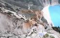 Κεφαλονιά: Βίντεο από τη χαράδρα που δημιουργήθηκε πάνω από τον Μύρτο