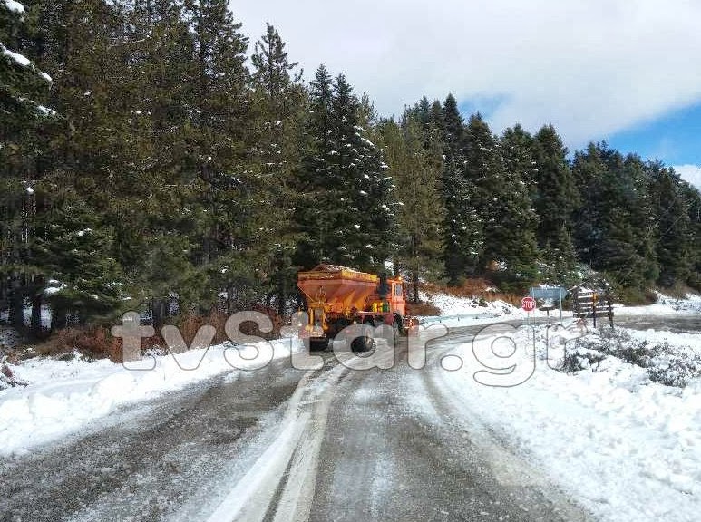 Πέρασε από Φθιώτιδα και Ευρυτανία ο χιονιάς - Φωτογραφία 7