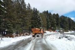 Πέρασε από Φθιώτιδα και Ευρυτανία ο χιονιάς