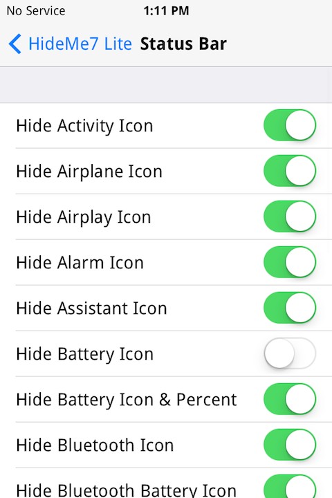 HideMe7 Lite: Cydia tweak  new free - Φωτογραφία 4