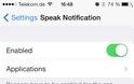 Speak Notification: Cydia tweak new - Φωτογραφία 2