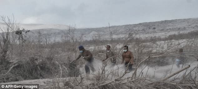 Φρίκη από την πολύνεκρη έκρηξη του ηφαιστείου στη Σουμάτρα: Ξεθάβουν νεκρούς από τη στάχτη - Φωτογραφία 7