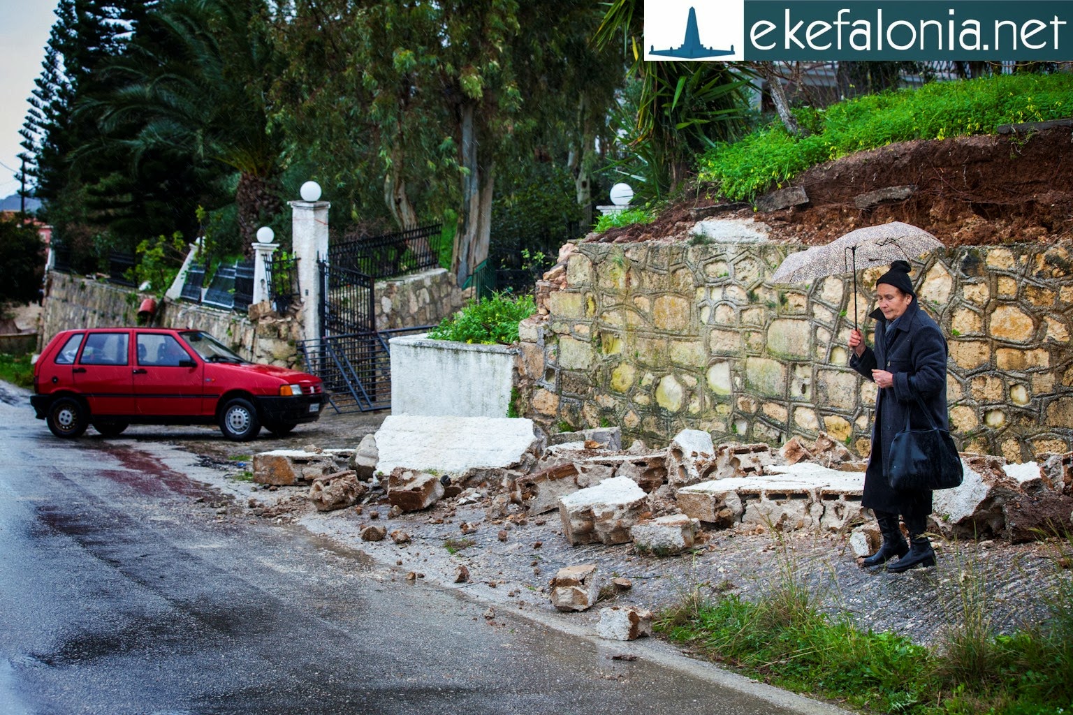 Παλική, η περιοχή της Κεφαλονιάς που χτυπήθηκε περισσότερο από το σεισμό - Φωτογραφία 1