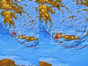 Δύο σεισμικές δονήσεις δυτικά της Κρήτης σε μια ώρα - Φωτογραφία 1