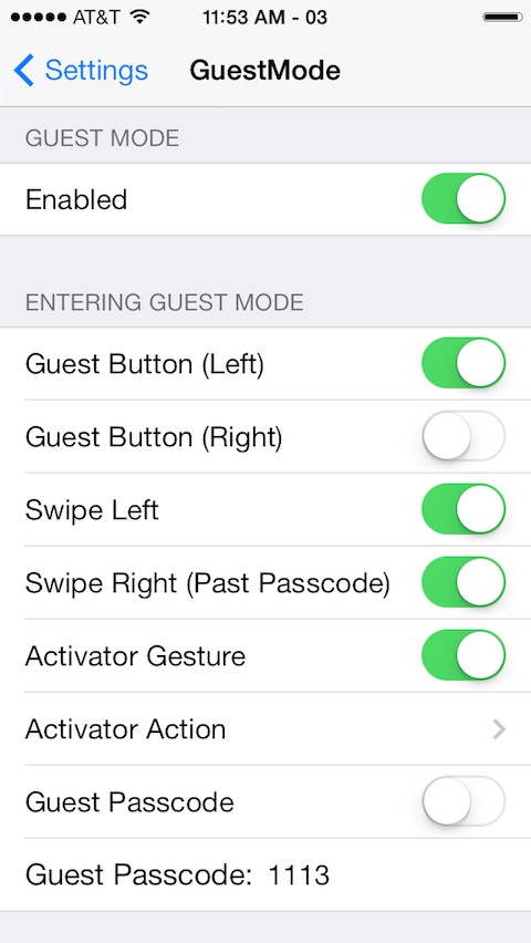 GuestMode: Cydia tweak new v1.0.0-1 ($0.99) - Φωτογραφία 2