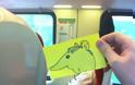 Τι γίνεται όταν ένας θεότρελος τύπος ζωγραφίζει φάτσες και τις κάνει κολάζ μέσα σε τρένα πάνω σε επιβάτες; [photos] - Φωτογραφία 10