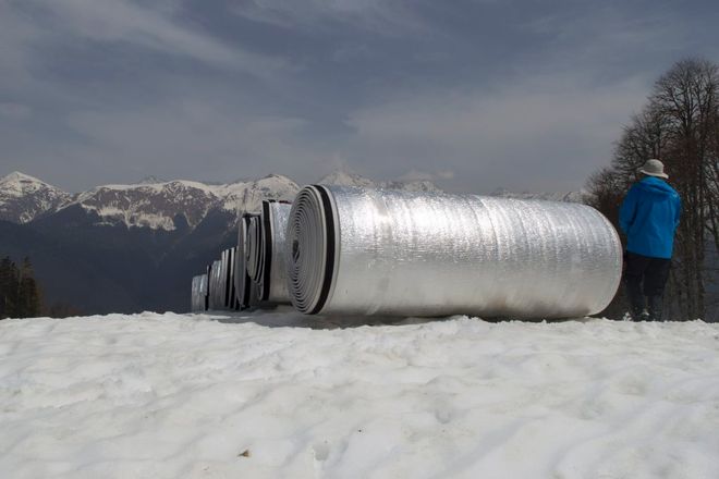 Στοκ 400.000 τόνοι χιονιού για να σωθούν οι χειμερινοί Ολυμπιακοί Αγώνες στο Σότσι - Φωτογραφία 4