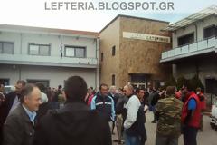 Απέκλεισαν την εφορία Κατερίνης οι αγρότες [Photos]