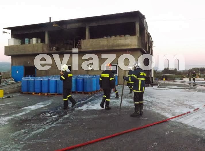 Εύβοια: Εργοστάσιο έγινε στάχτη! [Video - Photos] - Φωτογραφία 5