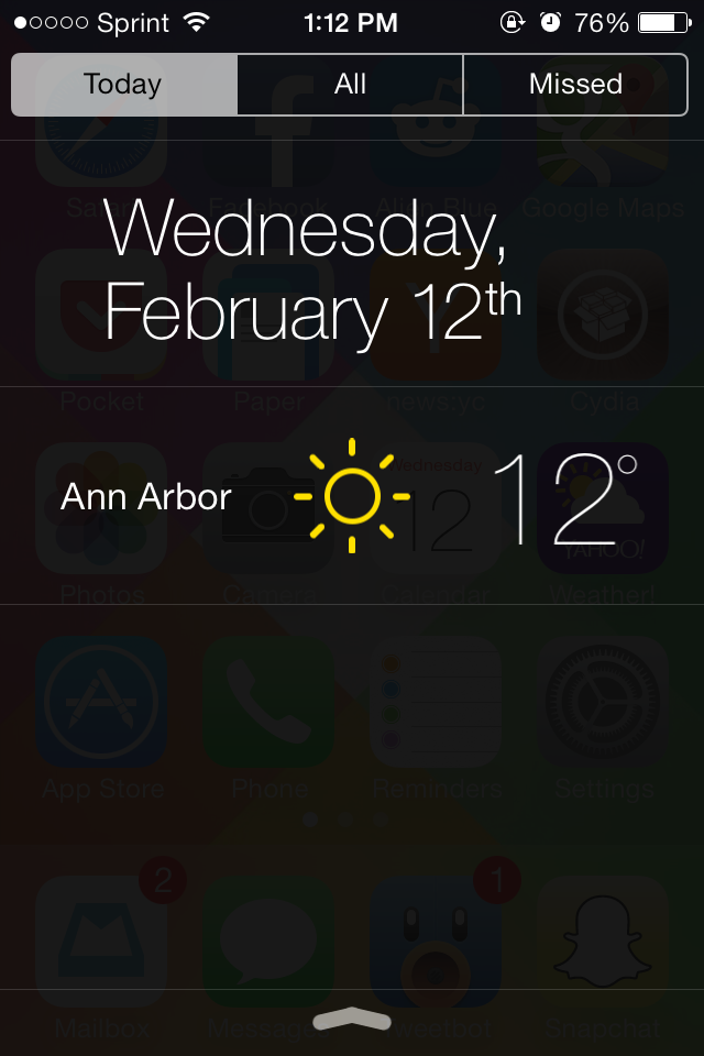 NCWeather: Cydia tweak new  v1.0-1 ($0.99) - Φωτογραφία 2