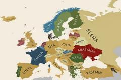 Τα πιο συνηθισμένα ονόματα και επίθετα στην Ευρώπη