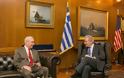 Συνάντηση ΥΕΘΑ Δημήτρη Αβραμόπουλου με τον Πρέσβη των ΗΠΑ David D. Pearce - Φωτογραφία 2