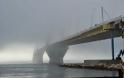 Και η Γέφυρα Ρίου – Αντιρρίου «πνίγηκε» στην ομίχλη: Το απόκοσμο θέαμα που κόβει την ανάσα - Φωτογραφία 3