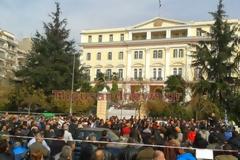 Παναγροτικό συλλαλητήριο έξω από το ΥΜΑ-Θ [Photos - Video]