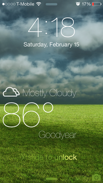 iOS 7 WeatherLock: Cydia tweak new....Ο καιρός στην οθόνη σας - Φωτογραφία 2