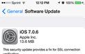 Η Apple απελευθερώνει το  iOS 7.0.6 για το iPhone, iPad και iPod touch