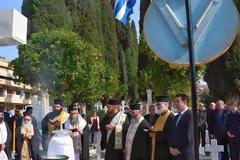 Επιμνημόσυνη δέηση υπέρ των πεσόντων στρατιωτικών στο κοιμητήριο Ναυπλίου