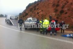 Φθιώτιδα: Τραυματίστηκε ο Μητροπολίτης Γρεβενών σε τροχαίο στην Καμηλόβρυση [Photos]