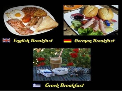 Aπίστευτη φώτο: Το πρωινό ενός Έλληνα, ενός Άγγλου και ενός Γερμανού - Φωτογραφία 2