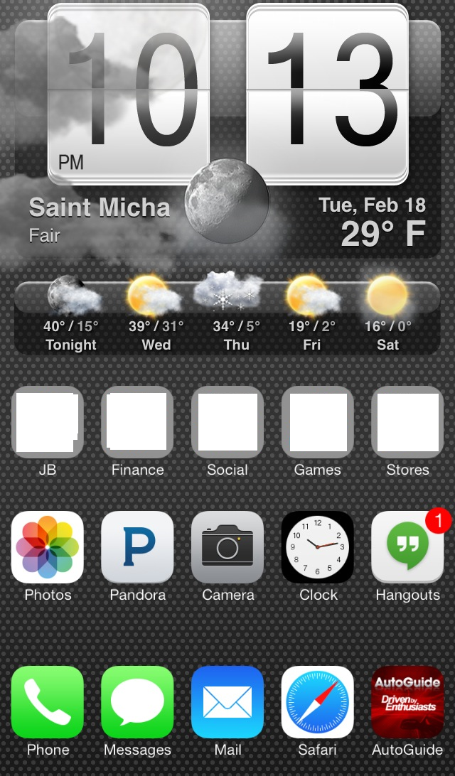 HTC Animated Weather Forecast Clock iWidget: Cydia Widget free - Φωτογραφία 2